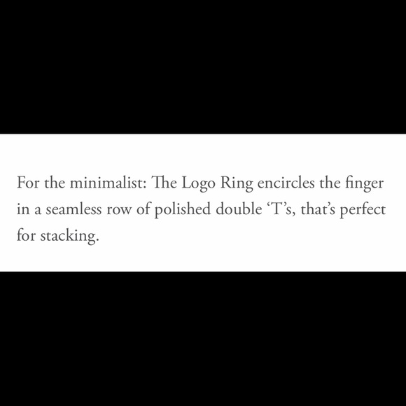 Tory Burch Logo Ring - size 7 - Picture 2 of 2